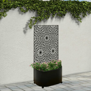 rounded decorative planter