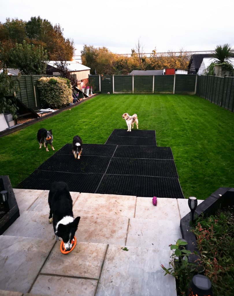 Rubber Grass and Ground Protection Mats 1.5m x 1m x 16mm The Ideal Garden