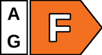 Energy class F (A to G scale) - view energy label