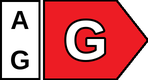 Energy class G (A to G scale) - view energy label