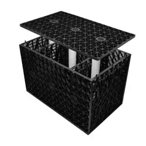 Water Soakaway Crate Supplied With Filtration Membrane | 800 x 500 x 500mm (0.216m3) | CORE WATER