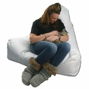 white bean bag chair cover from Ideal Garden