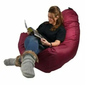 burgundy bean bag chair cover