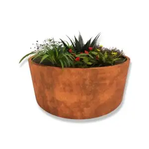 Henley Cylindrical Planter - Mild Steel or Corten – Multiple Sizes